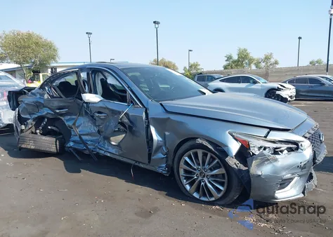2018 Infiniti Q50 Luxe/Sport from USA, damaged, VIN JN1EV7AP1JM351234